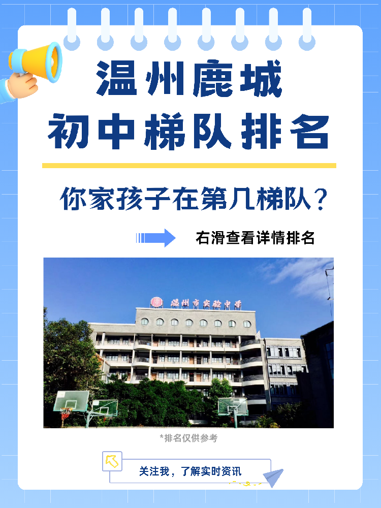 温州鹿城初中梯队排名